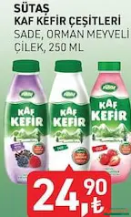 SÜTAŞ KAF KEFİR ÇEŞİTLERİ 250 ML fiyat ve kampanya bilgisi